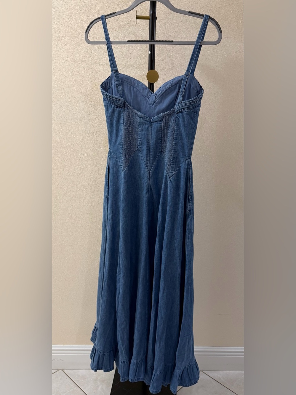 Free People Another Season Denim Midi Dress - Picture 8 of 9